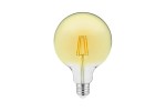 Żarówka LED E27 G125 filament Vintage A-G 4W 300lm biała ciepła 360st. GTV