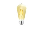 Żarówka LED E27 ST64 filament Vintage 4W 400lm biała ciepła 360st. GTV