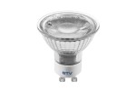 Żarówka LED GU10 5W 400lm biała zimna 38st. szklana GTV