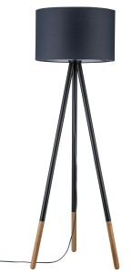 NEORDIC RURIK lampa podłogowa max. 1x20W E27 230V szara/drewno 79633 Paulmann