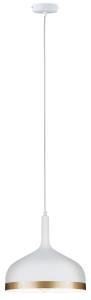NEORDIC EMBLA lampa wisząca max. 1x20W E27 230V biała/złota 79628 Paulmann