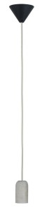 NEORDIC JANO lampa wisząca max. 1x20W E27 230V szara/czarna 50388 Paulmann