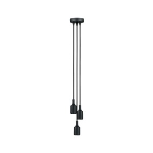 NEORDIC KETIL lampa wisząca max. 3x20W E27 230V czarna 50382 Paulmann