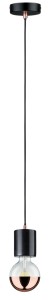 NEORDIC NORDIN lampa wisząca max. 1x20W E27 230V czarna 79751 Paulmann