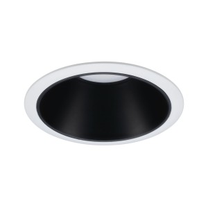 COLE COIN oprawa wbudowywana LED stała 1x6,5W 230V 2700K IP44 ściemnialna biała/czarny mat 93401 Paulmann