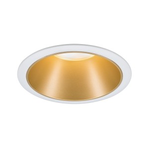 COLE COIN oprawa wbudowywana LED stała 1x6,5W 230V 2700K IP44 ściemnialna biała/złoty mat 93405 Paulmann