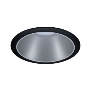 COLE COIN oprawa wbudowywana LED stała 1x6,5W 230V 2700K IP44 ściemnialna czarna/srebrny mat 93407 Paulmann