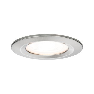 NOVA oprawa wbudowywana LED stała 1x6,5W 230V GU10 2700K IP44 szczotkowane żelazo 93439 Paulmann