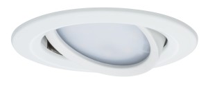 NOVA PLUS COIN oprawa wbudowywana LED ruchoma 1x6,8W 230V 2700K IP65 ściemnialna biały mat 93681 Paulmann