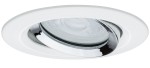 NOVA PLUS COIN oprawa wbudowywana LED ruchoma 1x6W 230V GU10 4000K IP65 ściemnialna biały mat/chrom 93673 Paulmann