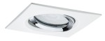 NOVA PLUS COIN oprawa wbudowywana LED ruchoma 1x6W 230V GU10 4000K IP65 ściemnialna biały mat/chrom 93674 Paulmann