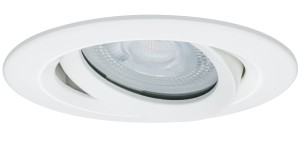 NOVA PLUS COIN oprawa wbudowywana LED ruchoma 1x6W 230V GU10 4000K IP65 ściemnialna biały mat 93672 Paulmann