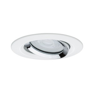 NOVA PREMIUM oprawa wbudowywana LED ruchoma 1x7W 230V GU10 2700K IP65 ściemnialna biały mat/chrom 92903 Paulmann
