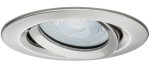 NOVA PREMIUM oprawa wbudowywana LED ruchoma 1x7W 230V GU10 2700K IP65 ściemnialna szczotkowane żelazo 92899 Paulmann