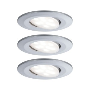 CALLA zestaw opraw wbudowywanych LED ruchomych 3x6,5W 230V 4000K IP65 ściemnialny matowy chrom 99933 Paulmann