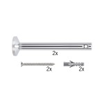 Zestaw wsporników do montażu systemów linkowych Ø16 mm dł.165mm 12V chrom 17824 Paulmann