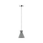 VERVE lampa wisząca max. 1x20W E27 230V IP44 chrom/szary 70890 Paulmann