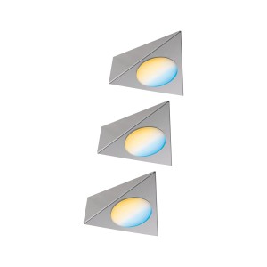Clever Connect TRIGO zestaw opraw meblowych LED 3x2,1W 12V 2700-6500K ściemnialny szczotkowany nikiel 99974 Paulmann