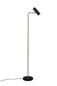 Marley lampa podłogowa czarno-złota 412400108 Trio - NEGOCJUJ CENĘ!
