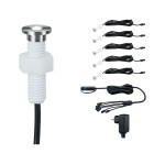 Plug and Shine MicroPen zestaw podstawowy opraw do wbudowania IP67 5x0,22W 3000K 24V 93695 Paulmann