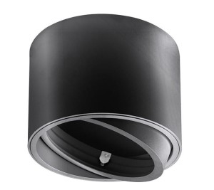 ISUMI sufitowa oprawa natynkowa pojedyncza czarna GTV