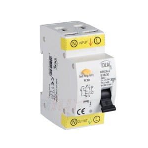 KRO6-2/B16/30 Wyłącznik róznicowo-prądowy, z członem nadmiarowym, 6kA, 2P 23210 Ideal TS