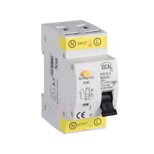 KRO6-2/B25/30 Wyłącznik róznicowo-prądowy, z członem nadmiarowym, 6kA, 2P 23211 Ideal TS