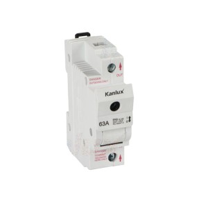 KSF02-63-1P Rozłącznik bezpiecznikowy na szynę TH35, D02 23341 Ideal TS