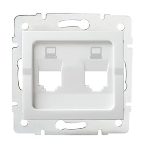 LOGI 02-1419-002 biały adapter gniazda RJ45 25936 Kanlux
