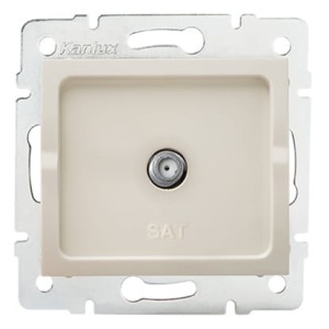 LOGI 02-1301-003 kremowy gniazdo antenowe typu F 27127 Kanlux