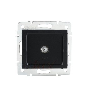 LOGI 02-1301-042 czarny mat gniazdo antenowe typu F 33596 Kanlux