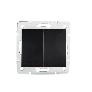 LOGI 02-1060-142 czarny mat łącznik podwójny schodowy 33618 Kanlux