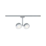 SPOT DOUBLE PELLET spot do systemu szynowego LED ściemnialny 2x6,7W 2x370lm 2700K chrom matowy 95471 Paulmann