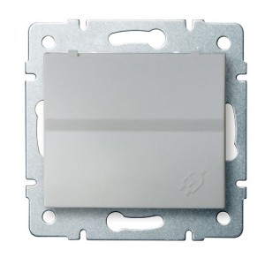 LOGI-02-1561-143 srebrny gniazdo zasilające francuskie IP44 33493 Kanlux