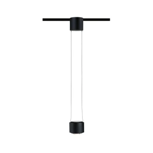 PENDULUM ALDAN oprawa wisząca do systemu szynowego LED 1x8,5W/1x4,5W 860/460lm 2700K czarny matowy 94972 Paulmann