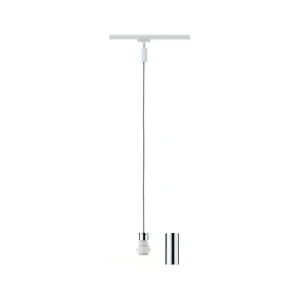 2EASY BASIC PENDULUM lampa wisząca do systemu szynowego E27 max.20W biały/chrom 95437 Paulmann