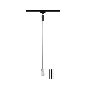 2EASY BASIC PENDULUM lampa wisząca do systemu szynowego E27 max.20W czarny matowy/chrom 96919 Paulmann