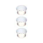 GIL zestaw opraw wpuszczanych LED ściemnialne 3x6W 3x470lm 2700K IP44 srebrny/biały 93385 Paulmann