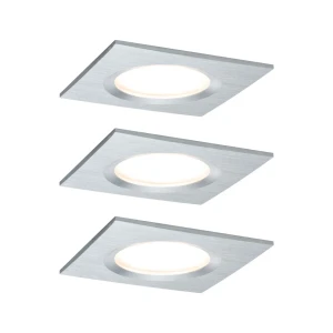 PREMIUM COIN SLIM zestaw opraw wbudowywanych LED ściemnialne 3x6,8W 3x425lm 2700K IP44 tłoczone aluminium 93895 Paulmann