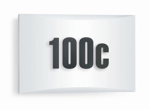 Kinkiet LN 1 (numer domu) LED z czujnikiem 4,5W 220-240V 350lm 3000K IP54 biały 649715 Steinel