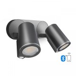 Oprawa DUO Connect LED z czujnikiem 2xGU10 15W 220-240V 1040lm 3000K IP44 antracyt 058654 Steinel
