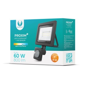 Naświetlacz LED PROXIM II 10W 6000K PIR IP66 RTV003609 Forever Light