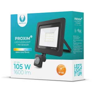 Naświetlacz LED PROXIM II 20W 6000K PIR IP66 RTV003613 Forever Light