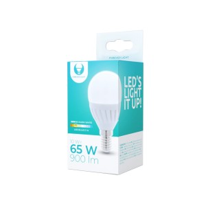 Żarówka LED E14 G45 10W 230V 3000K 900lm ceramiczna RTV003449 Forever Light