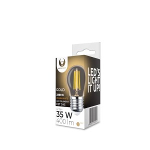 Żarówka LED Filament E27 G45 4W 230V 2200K 400lm COG złota RTV0100004 Forever Light