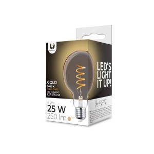 Żarówka LED Filament E27 G95 4W 230V 2000K 250lm SF złota RTV0100012 Forever Light