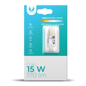 Żarówka LED G4 Silikon 1.7W 12V 3000K 170lm RTV003662 Forever Light