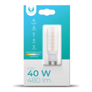 Żarówka LED G9 6W 230V 4500K 480lm RTV003576 Forever Light