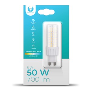 Żarówka LED G9 8W 230V 4500K 700lm RTV003579 Forever Light