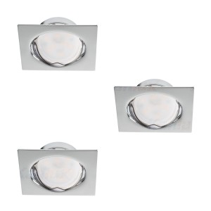 TRIBIS II L C zestaw opraw wbudowywanych chrom 3x4,9W 3000K 23844 Kanlux